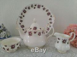 Royal Albert Sweet Violets England Tea/Coffee Set Bone China England