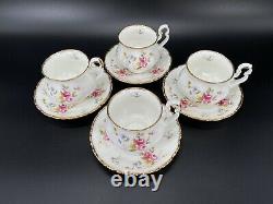 Royal Albert Tenderness Tea Cup Saucer Set x 4 Bone China England