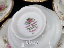 Royal Albert Tenderness Tea Cup Saucer Set x 4 Bone China England
