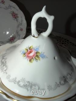 Royal Albert Tranquility Tea Set For Two Bone China 10 Pieces. Roses, England