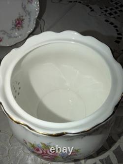 Royal Albert Tranquility Tea Set For Two Bone China 10 Pieces. Roses, England