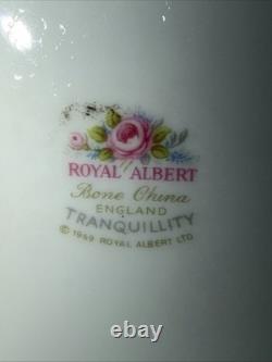 Royal Albert Tranquility Tea Set For Two Bone China 10 Pieces. Roses, England