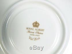 Royal Albert Val D'Or Dinner Set Bread Plates Cup Saucer Bone China England Gold