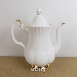 Royal Albert Val d'Or Coffee Pot Creamer & Sugar Bowl Set Bone China England