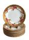 Royal Chelsea Golden Rose Fine Bone China 8 Salad Plates Set of 13