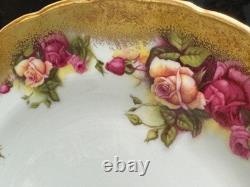 Royal Chelsea Golden Rose Fine Bone China 8 Salad Plates Set of 13