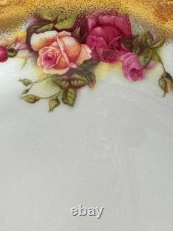 Royal Chelsea Golden Rose Fine Bone China 8 Salad Plates Set of 13