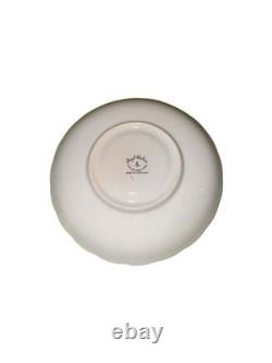 Royal Chelsea'Pink Cabbage Roses' Teacup & Saucer Set Gold English Bone China