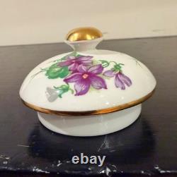 Royal Chelsea Spring Violets 3-Pc Bone China Tea Set Rare- mint condition