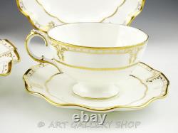 Royal Crown Derby ELIZABETH 5PC PLACE SETTING DINNER SALAD BREAD PLATE CUP SAUCE