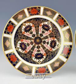 Royal Crown Derby England OLD IMARI CREAM SOUP CUPS BOWLS AND SAUCERS Set 2 Mint