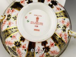 Royal Crown Derby England OLD IMARI CREAM SOUP CUPS BOWLS AND SAUCERS Set 2 Mint