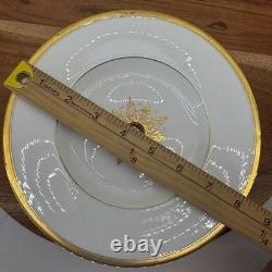 Royal Crown Derby Gold Encrusted Bone China Plates Set of 15 Mixed Sizes England