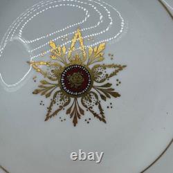Royal Crown Derby Gold Encrusted Bone China Plates Set of 15 Mixed Sizes England