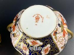 Royal Crown Derby Imari Creamer Sugar Bowl Set Bone China England