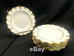 Royal Crown Derby LOMBARDY Salad Plates Set of 8! Mint! Fine China England 8