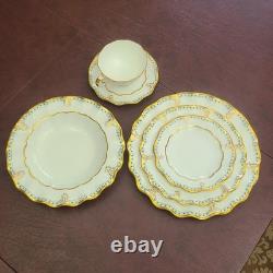 Royal Crown Derby Lombardy 6 Piece Place Setting (108) Service for 18 Cir 1957