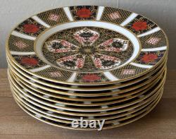 Royal Crown Derby Old Imari 1128 Set of 10 Bread Plates