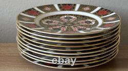 Royal Crown Derby Old Imari 1128 Set of 10 Bread Plates