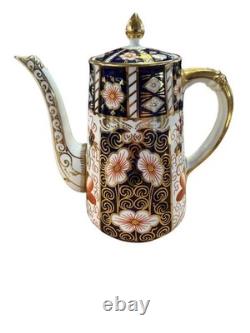 Royal Crown Derby Traditional Imari Tea Coffee Set Coffee Pot Sugar Creamer Dish