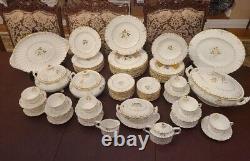 Royal Crown Derby Wentworth China Set 93 Pieces 1962 Vintage w SERVING PCS