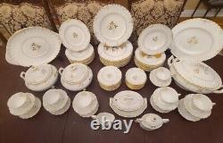 Royal Crown Derby Wentworth China Set 93 Pieces 1962 Vintage w SERVING PCS