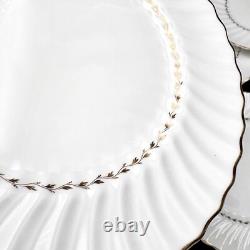 Royal Doulton ADRIAN Bone China 10.5 Dinner Plates SET/12 Gold Vintage England