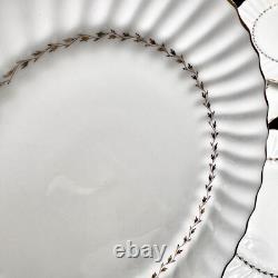 Royal Doulton ADRIAN Bone China 10.5 Dinner Plates SET/12 Gold Vintage England