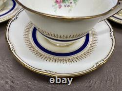 Royal Doulton ASCOT Bone China England Set of 4 Cups & Saucers 2 1/2