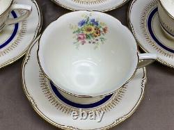 Royal Doulton ASCOT Bone China England Set of 4 Cups & Saucers 2 1/2