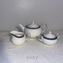 Royal Doulton Atlanta Bone China Teapot Creamer Sugar Set England