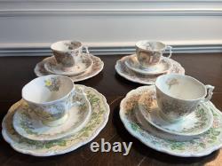 Royal Doulton Brambly Hedge China 4 Seasons Calendar Plate, Tea Cup & Saucer