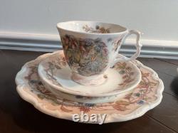 Royal Doulton Brambly Hedge China 4 Seasons Calendar Plate, Tea Cup & Saucer