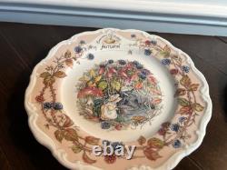 Royal Doulton Brambly Hedge China 4 Seasons Calendar Plate, Tea Cup & Saucer