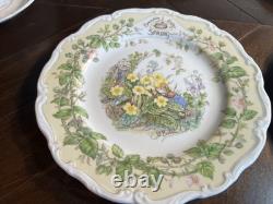 Royal Doulton Brambly Hedge China 4 Seasons Calendar Plate, Tea Cup & Saucer
