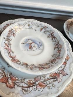 Royal Doulton Brambly Hedge China 4 Seasons Calendar Plate, Tea Cup & Saucer