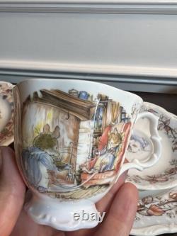 Royal Doulton Brambly Hedge China 4 Seasons Calendar Plate, Tea Cup & Saucer
