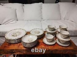 Royal Doulton China Dinner Set Mandalay 5-pc Service For 8 Minus Cup & Saucer