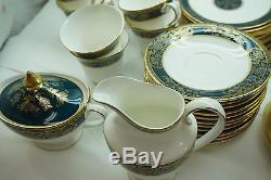 Royal Doulton China Set Carlyle Pattern 63 Pc Set Service For 12 H5018 England