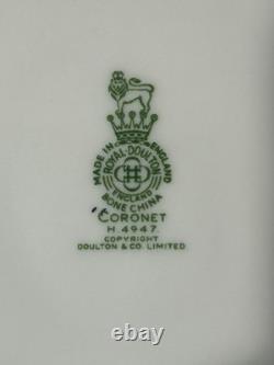 Royal Doulton Coronet Bone China Dinnerware Set 12 Place Settings H4947