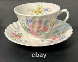Royal Doulton England 1938-1959 Arcadia Bone China Set Of 12 Cups Saucers