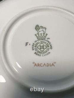 Royal Doulton England 1938-1959 Arcadia Bone China Set Of 12 Cups Saucers