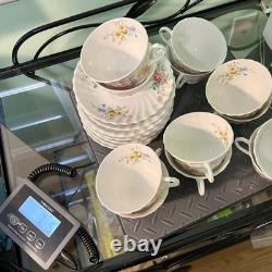 Royal Doulton England 1938-1959 Arcadia Bone China Set Of 12 Cups Saucers