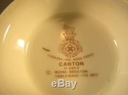 Royal Doulton England Canton Bone China 19 Piece Tea Set Service for 8