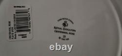 Royal Doulton England Centennial Rose Bone China 5pc Place Settings NEW IN BOX