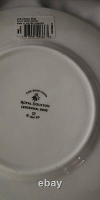 Royal Doulton England Centennial Rose Bone China 5pc Place Settings NEW IN BOX