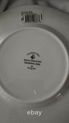 Royal Doulton England Centennial Rose Bone China 5pc Place Settings NEW IN BOX