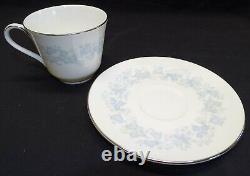 Royal Doulton England Meadow Mist Set of 7 Cups & Saucers -Bone China