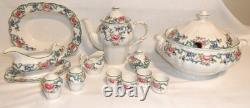 Royal Doulton Floradora Green T. C. 1127 5 Pc Place Setting-for 8+Extras 76 Pc New