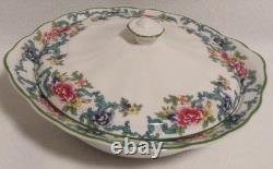 Royal Doulton Floradora Green T. C. 1127 5 Pc Place Setting-for 8+Extras 76 Pc New